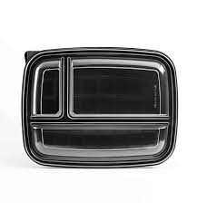 ظرف یکبار مصرف ماکروویوی پلی پرو سه خانه کبابی